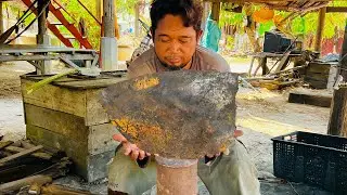 Knife Making - Forging A Simple Cleaver From A Piece Of Tractor's Disc