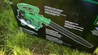 Hitachi Leaf Blower Start-Up and Overview - First Impressions - One Pull Start!