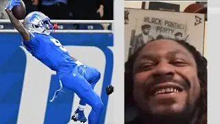 Marshawn Lynch Reacts to Lions Jameson Williams Viral TD Move + talks Detroit #Lions Success