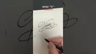 How to write the letter&ldquo;V