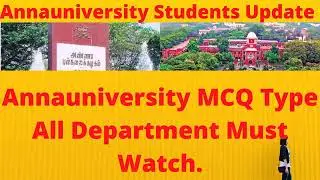 Annauniversity Students Updates: Annauniversity MCQ Type Questions with answers All Department