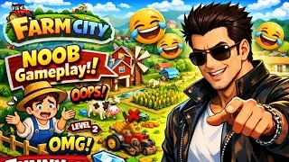 Farm city funny 🤣 noob gameplay jewel gamingnow with motu patlu 🤩 full funny 🤣 game#farmcity #gaming