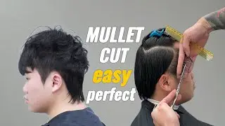 How To Cut a Perfect Mullet cut  | Mullet Cut Haircut Tutorial (Step-by-Step) EASY