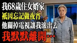 我68歲住女婿家，只因忘記做夜宵，他關掉電視讓我滾出去，我默默離開…#幸福 #人生 #故事 #老年 #退休後 #情感 #人生感悟 #養生 #哲理 #老年生活