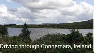 Driving through the mountains of Connemara
