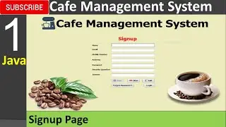 1. Система управления кафе на Java &mdash; страница регистрации (JFrame, база данных Mysql, IDE Netbeans)