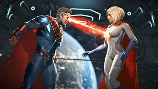 Супермен против Пауэр Гёрл &ndash; Кто самый сильный криптонец? (Injustice 2)