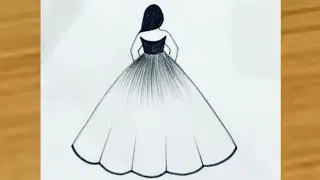 How to draw a traditional Girl with beautiful dress / Pencil Sketch for beginners / girl drawing 