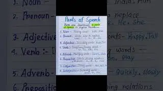 part of speech #english #nursing