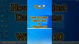 How to Adjust Date & Time In Windows-10|Adjust Date & Time in Computer |Adjust Date & Time in PC