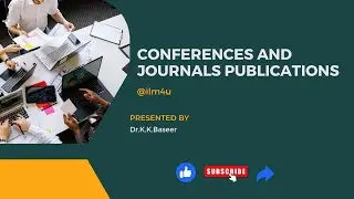 Conferences and journals publications