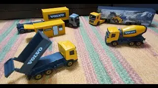 MEGA #Volvo FMX #Construction Unboxing! Majorette 4 Packs | Show Truck, Tipper, Mixer, Container