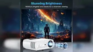 Review: GROVIEW Projector, 15000lux 490ANSI Native 1080P WiFi Bluetooth Projector, 300'' Video...