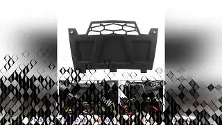 Motorcycle Accessories 1PCS Front Winch Cover ABS Plastic Black Fit For Polaris RZR XP 4 1000 EPS Hi