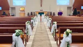 Church Wedding - Catholic Church Wedding Decoration Singapore by Wingding Event Styling