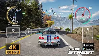 CarX Street Mobile 4K | new update version 1.12 2 improved performance iPHONE 16 Pro | GTR R34