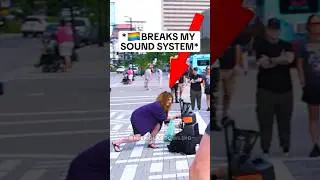 Снаряжение уличного проповедника ИЗДЕВАНО НА ГЛАЗАХ полиции!