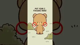 Place your fingers and see what happens! #shorts #milkmocha #milkandmocha #milkmochabear #animation
