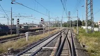 27 agosto 2018. Dalla cabina di guida, ingresso a Novara Nord.