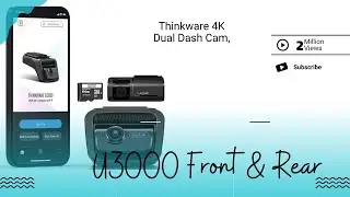 Видеорегистратор Thinkware U3000 4K Dual Dash Cam | Передняя и задняя камеры | Датчики Sony STARV...