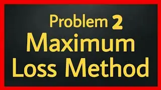 Maximum loss Method of Piecemeal distribution of Cash