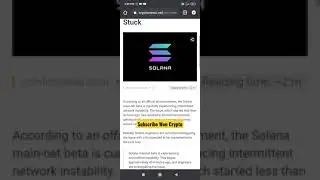 Solana Mainnet &ldquo;Beta&rdquo; Suffers Instability as Transactions Get Stuck&nbsp; #shorts #youtubeindia #youtube