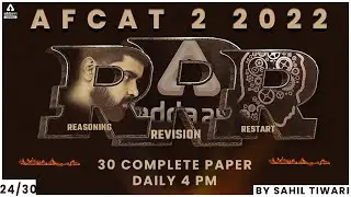AFCAT 2 2022 | AFCAT Reasoning | AFCAT Reasoning Previous Year Question Paper #24 | By Sahil Tiwari
