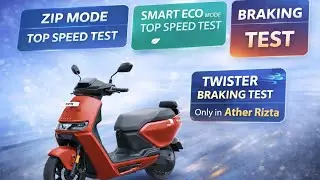 Ather Rizta Performance Test⚡Zip Mode Top Speed | Smart Eco | Twister Braking