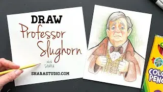 How to draw professor Slughorn