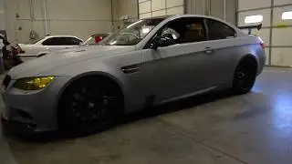 E92 BMW M3 Satin Dark Grey Wrap