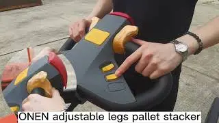 ONEN adjustable legs pallet stacker