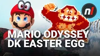 Super Mario Odyssey Donkey Kong Arcade Easter Egg in Jump Up, Super Star!
