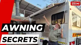 RV & Motorhome Crank Awning Improvements against wind damage, easy DIY.