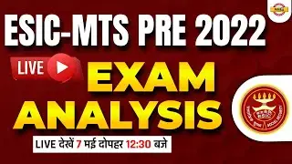 ESIC MTS PRE 2022 | ESIC MTS Exam Analysis | ESIC MTS Review | ESIC MTS Answer Key | Banking Exampur