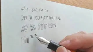 【試し書き】デルタ ドルチェビータ・ミニ　DELTA DOLCEVITA MINI　（中字）　14K　　　　　01766