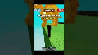 TRADING MY MEGA RED KITSUNE FOR SHECKLES #growagarden #roblox #viral #trending #kitsune #trading