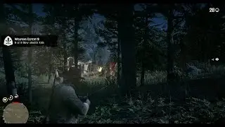 Weapons Expert 9: Kill 9 unaware enemies from behind, using a Bow. Red Dead Redemption 2, 4K.