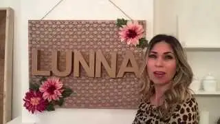 Diy- quadro personalizado- chá de bebê- quarto