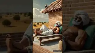 The farmer and the monkey build a house in the desert but the house is destroyed in a flood 😭 #ai​