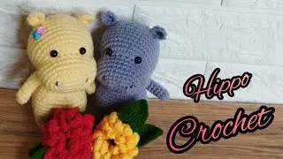 Hippo Crochet Part 1( Head and Ears)| Kuda nil rajut | Amigurumi | Boneka rajut Hippo