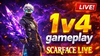SCARFACE IS LIVE 💀 FREE FIRE 1V4 🤯 GUILD TEST LIVE 🥶☠️ #freefire #live #guildtest