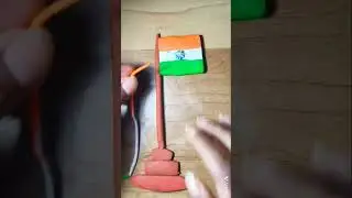 HOW TO MAKE INDIAN FLAG WITHPOLYMER CLAY Flag kaise banaye /Independence Day #colourartandcraftlife