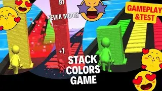 Satisfying stack colors gameplay Walkthrough Noob & Pro