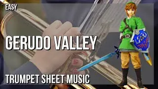 SUPER EASY Trumpet Sheet Music: How to play Gerudo Valley (Legend of Zelda)  by Koji Kondo