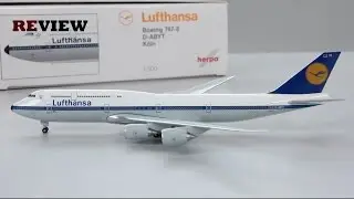 Review #100 Lufthansa Boeing 747-8I 1970s retro livery