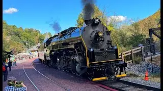 Reading & Northern T1 #2102 4-8-4 steam locomotive, backs out of Jim Thorpe, PA #train #steamtrain