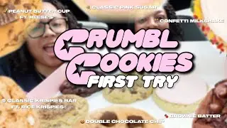 VLOG | trying crumbl cookies for the first time!