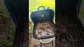 Burgers on the Grill to end a good day #food #farm #tractor #shorts #bbq