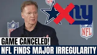 NFL SHOCK: Cowboys vs Giants game CANCELED over player irregularity | Cowboys News