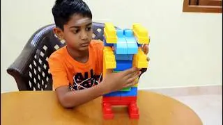 Making of Fighter Robot using Building Blocks (3.3 Min) Demo
